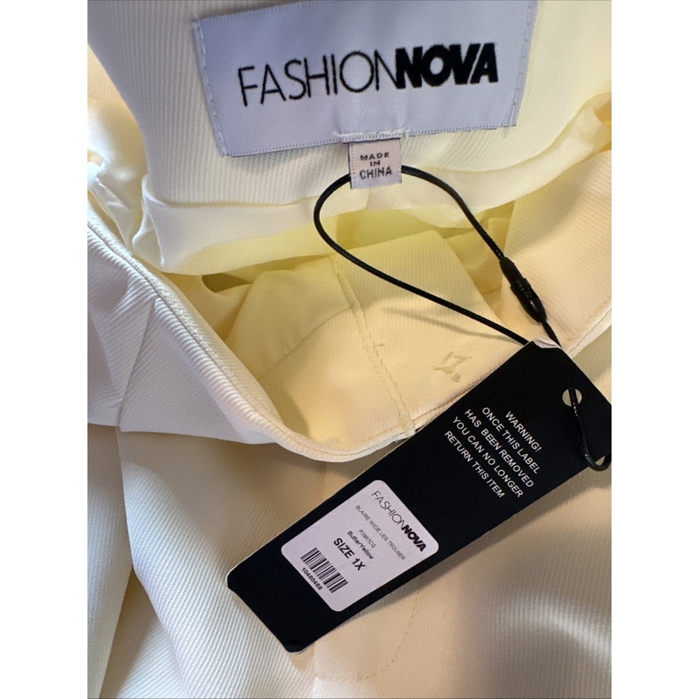 NWT Fashion Nova Blair Wide Leg Butter Office Career Pants Sz 1X - Picture 8 of 8